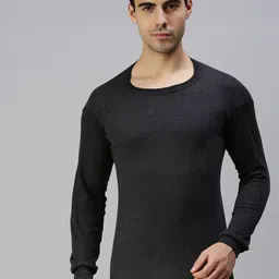 LUX PARKER Round Neck Cotton Thermal Top-image-47