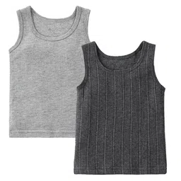 BAESD Infants Pack Of 2 Ribbed Cotton Thermal Tops-picture-1