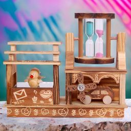 Chocozone Wooden Hand Music Box With Dancing Penguin-17