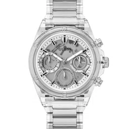 GUESS Women Sport Athena Skeleton Bracelet Style Analogue Multi Function Watch GW0650L1-32