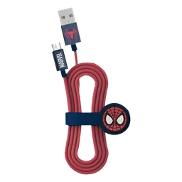 Macmerise Spiderman Type A to Micro USB 3.3 Feet (1M) Cable (MFi Certified, Multicolor)-20
