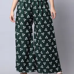 GRACIT Floral Printed Flared Fit Palazzo-21