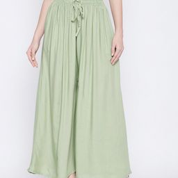 Clora Creation Women Flared Knitted Ethnic Palazzos-image-68