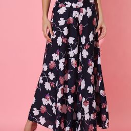 Trend Arrest Women Floral Printed Flared Palazzos-image-37