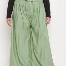 CLORA CREATION PLUS Women Wide Leg Fit Palazzos-image-97