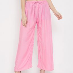 Clora Creation Women Pink Solid Palazzo-image-20
