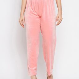 Clora Creation Women Mid Rise Velvet Trousers-image-64