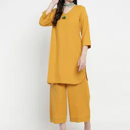 aayusika V-Neck Regular Kurta with Palazzo-26