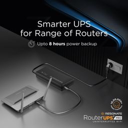 Resonate 12V3A Mini UPS Pro (10400mAh) | Intelligent Charging | Upto 8 Hours Backup | Replaceable Batteries image 3