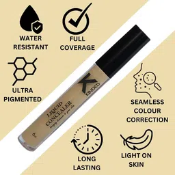 KINDED Set Of 2 Full Coverage Liquid Concealers- 6 ml Each image 5