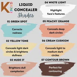 KINDED Set of 2 Full-Coverage Creamy Matte Liquid Concealer - 6ml Each image 4