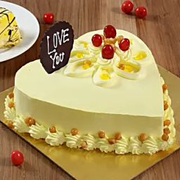 Heart Shaped Butterscotch Cake Half Kg-image-97