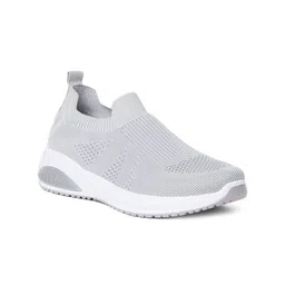 MOZAFIA Women Round Toe Woven Design Slip On Sneakers-image-93