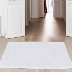 Grey PVC Solid 24 X 16 Inches AntiSkid Bath Mat by The Quirk Box-picture-25