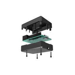 Aluminum Grid Grooved Case for Raspberry Pi 4 image 2
