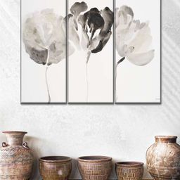 POSTERS AND TRUSS Grey 3 Pieces Trio In Light Printed Framed Wall Art-30