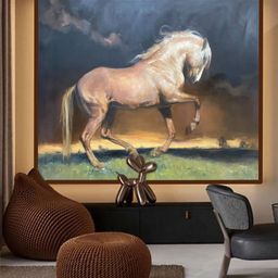 The Art House Blue & Brown Abstract Wall Art-image-76