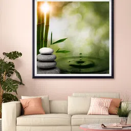 999Store Green & Grey Nature Scenery Printed Canvas Wall Art-image-47