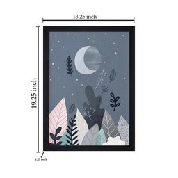 Gallery99 Grey Moon And Tree Textured Paper Wall Art image 5
