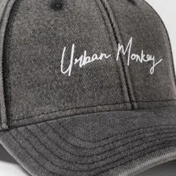 Urban Monkey Unisex Embroidered Cotton Baseball Cap image 5