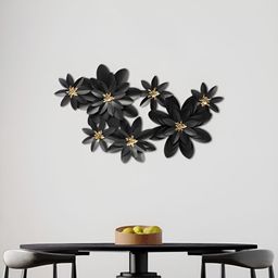 Cocovey Homes Black & Gold Toned Textured Metal Wall Decor-image-11