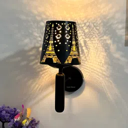 Lyse Decor Black Metal Frustum Wall Lamp-image-4
