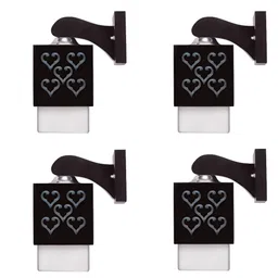 Gojeeva Black Wood Square Shaped Wall Lamp-picture-8