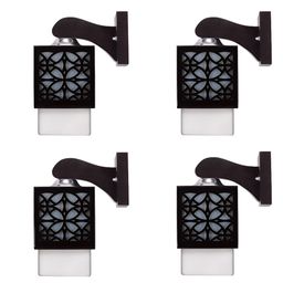 Gojeeva Black Wood Square Shaped Wall Lamp-image-98