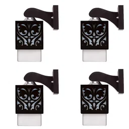 Gojeeva Black Wood Square Shaped Wall Lamp-image-85