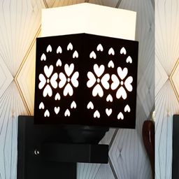 Gojeeva Black Wood Square Shaped Wall Lamp-picture-47