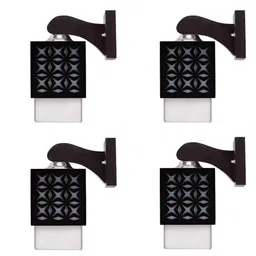 Gojeeva Black Wood Square Shaped Wall Lamp-picture-22