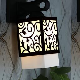 Gojeeva Black Wood Square Shaped Wall Lamp-picture-7