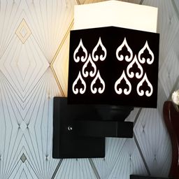 Gojeeva Black Wood Square Shaped Wall Lamp-picture-23