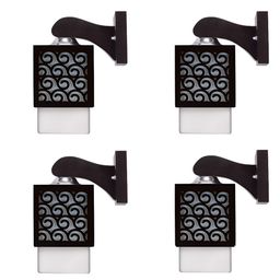 Gojeeva Black Wood Square Shaped Wall Lamp-picture-22