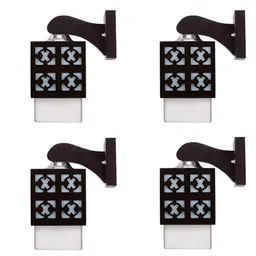 Gojeeva Black Wood Square Shaped Wall Lamp-picture-10