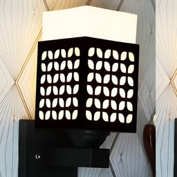 Gojeeva Black Wood Square Shaped Wall Lamp-picture-44