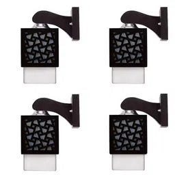 Gojeeva Black Wood Square Shaped Wall Lamp-image-93