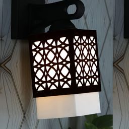 Gojeeva Black Wood Square Shaped Wall Lamp-picture-10