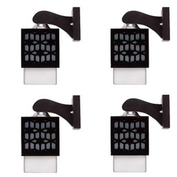 Gojeeva Black Wood Square Shaped Wall Lamp-picture-3