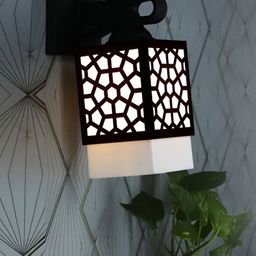 Gojeeva Black Wood Square Shaped Wall Lamp-picture-28