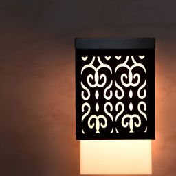 Gojeeva Black Wood Square Shaped Wall Lamp-picture-32
