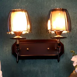 ELIANTE Brown Iron Contemporary Cylinder Shaped Wall Lamp-image-21