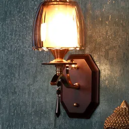 ELIANTE Brown Iron Contemporary Cylinder Shaped Wall Lamp-image-18