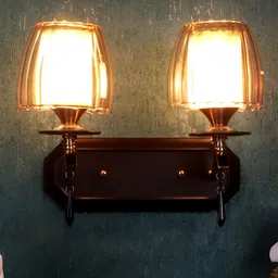 ELIANTE Brown Iron Contemporary Cylinder Shaped Wall Lamp-image-14