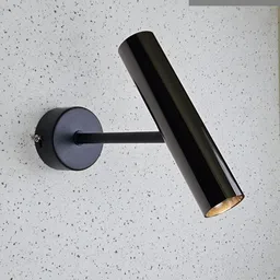 Mufasa Black Aluminium Contemporary Cylinder LED Spot Wall Lamp-14