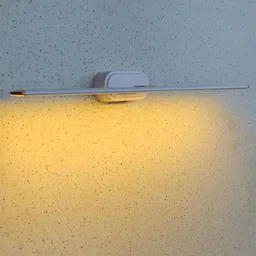 Mufasa White Aluminium LED Picture Mirror Light Rectangular Wall Lamp-image-90