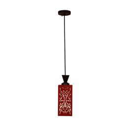 Gojeeva Red Wood Square Shaped Wall Lamp image 5