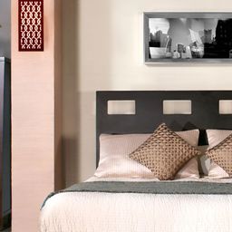Gojeeva Red Wood Square Shaped Wall Lamp image 5