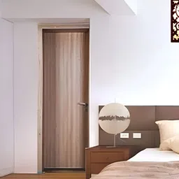 Gojeeva Red Wood Square Shaped Wall Lamp image 5