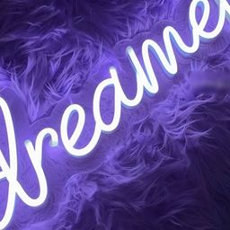 the party planet Blue & White Dreamer Acrylic LED Neon Light-2